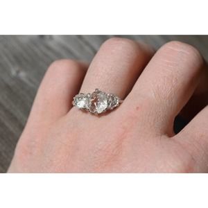 raw crystal ring, round or oval cut natural bohemian size 4 5 6 7 8 8 9 …